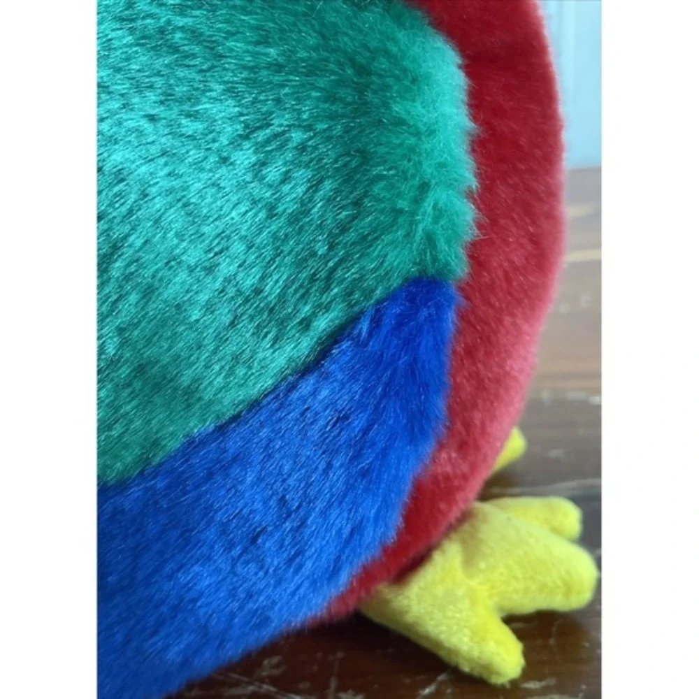 Ty Beanie Baby Parrot‎ Plush Toy 1999 Macaw Bird Stuffed Animal artsy fun bright